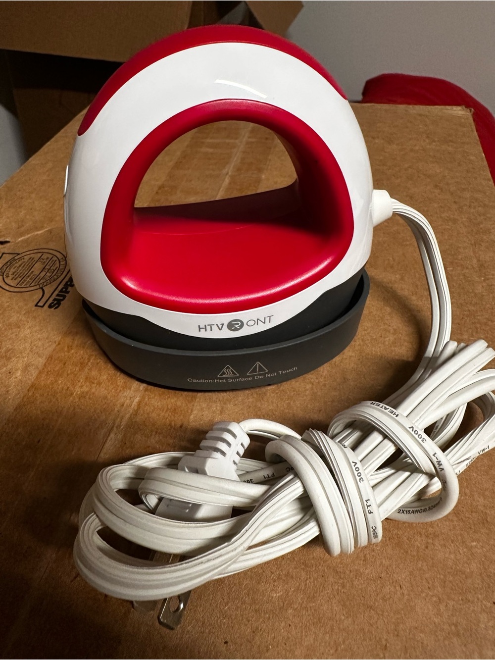 HTVRONT Mini Heat Press Machine Red White
